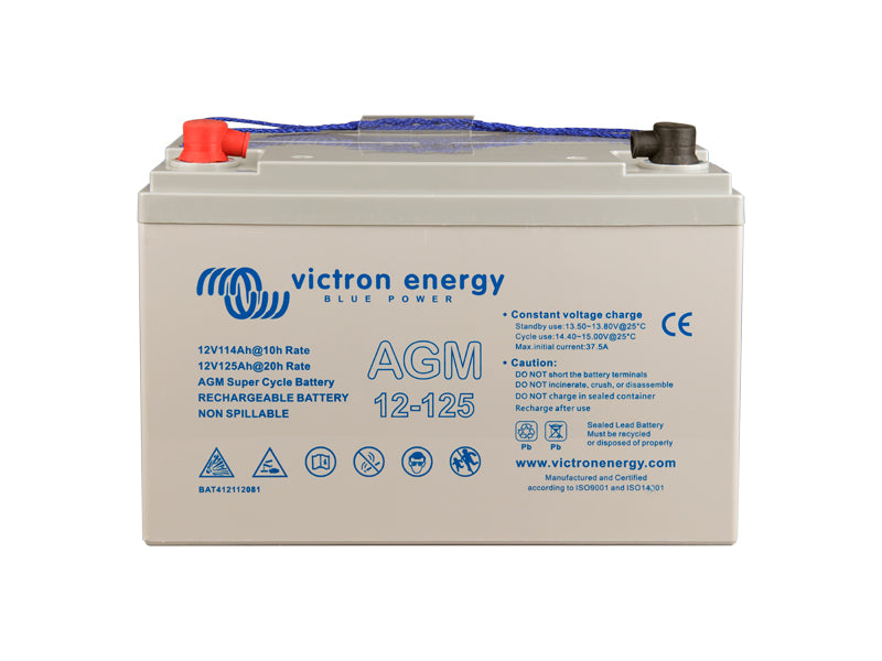 VICTRON ENERGY Super Cycle AGM akumulators 125 Ah 12V 550A