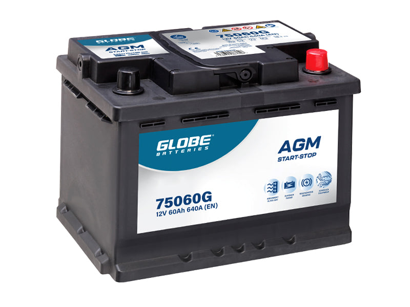 GLOBE AGM 60Ah auto akumulators 17,70 kg