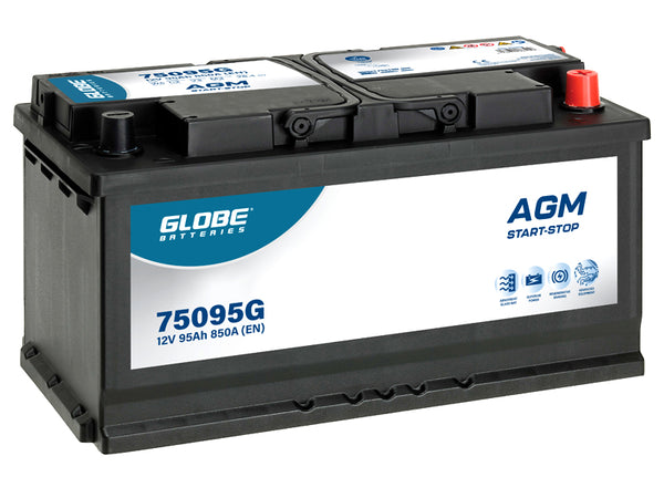GLOBE AGM 95Ah auto akumulators 25.60kg