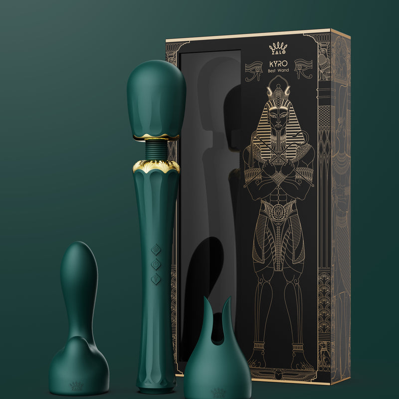 KYRO masāžas ierīces komplekts no LEGEND AURORA kolekcijas,melnā krāsa,skatīt aprakstu,diskrēta piegāde melnā iepakojumā