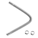 1m jeb 1000mm Izplūdes truba dīzeļsildītāja elastīgā caurule no nerūsējošā tērauda ar 2 skavām, stāvvietas sildītāja izplūdes cauruļu līnija, saderīga ar 2–8 kW dīzeļsildītājiem