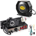 VEVOR 200 W avārijas brīdinājuma sirēnas komplekts ar 8 signāliem, PA skaļruni un mikrofonu – piemērots policijas, ātrās palīdzības, ugunsdzēsēju un speciālajiem dienestu transportlīdzekļiem