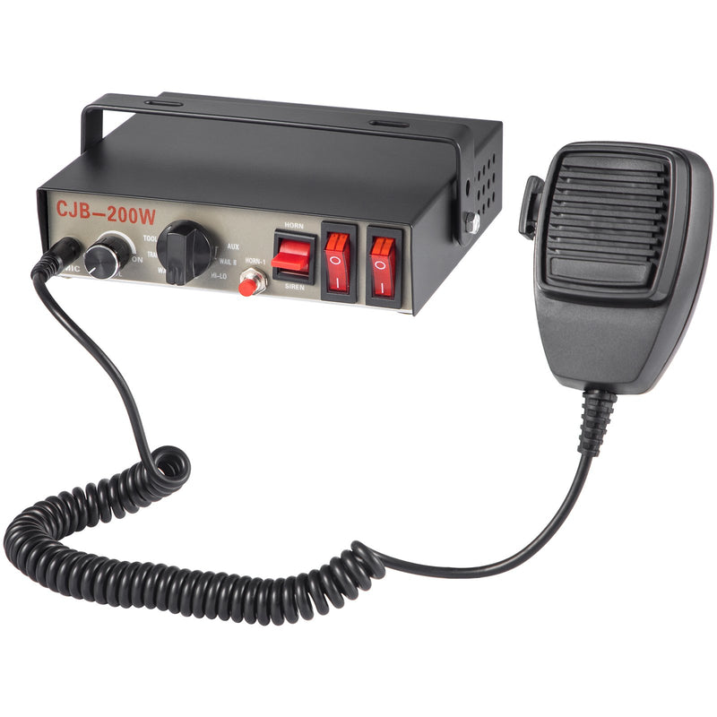 VEVOR 200 W hädasireeni komplekt 8 sarve, PA-kõlari ja mikrofoniga - sobib politsei-, kiirabi-, tuletõrje- ja eriteenistuse sõidukitele.