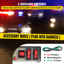 VEVOR 200 W hädasireeni komplekt 8 sarve, PA-kõlari ja mikrofoniga - sobib politsei-, kiirabi-, tuletõrje- ja eriteenistuse sõidukitele.