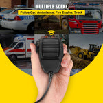 VEVOR 200 W avārijas brīdinājuma sirēnas komplekts ar 8 signāliem, PA skaļruni un mikrofonu – piemērots policijas, ātrās palīdzības, ugunsdzēsēju un speciālajiem dienestu transportlīdzekļiem