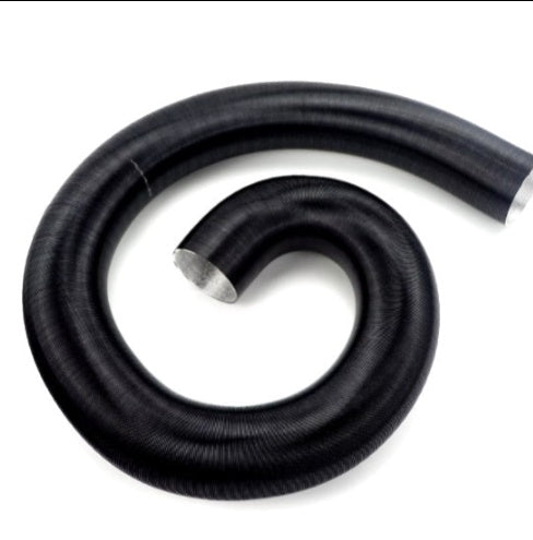 200cm VEVOR sildītāja siltā gaisa izplūdes caurule, melna