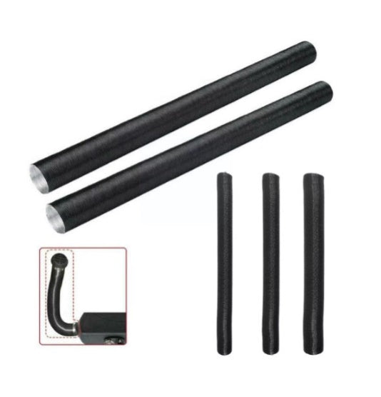 200cm VEVOR sildītāja siltā gaisa izplūdes caurule, melna