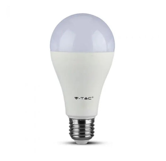 E27 17W(1521Lm) Светодиодная лампа V-TAC SAMSUNG, гарантия 5 лет, A65, IP10, диммируемая, нейтральный белый 4000K