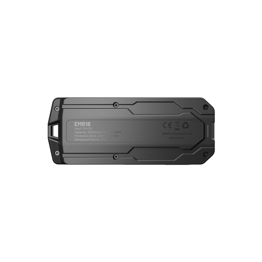 EMR16 NITECORE – Pārnēsājamais elektroniskais odu atbaidītājs Iebūvēts 5200 mAh litija akumulators, Darbības laiks līdz 5 stundām.