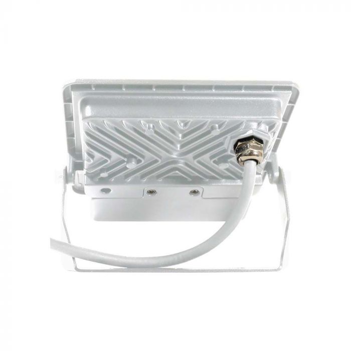 20W(1510Lm) LED spotlight with PIR sensor, V-TAC SAMSUNG, IP65, warranty 5 years, white, cable 1m, neutral white light 4000K