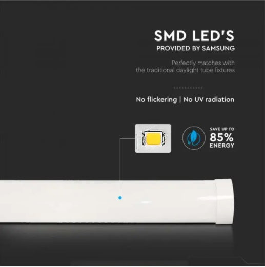 10W(1000Lm) LED Linear surface light, 30cm, V-TAC SAMSUNG, warranty 5 years, without plug (cable connection), warm white light 3000K