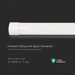 56,6cm_20W(2050Lm) LED CREE lineārais gaismeklis, V-TAC, IP20, garantija 6 gadi, silti balta gaisma 3000K