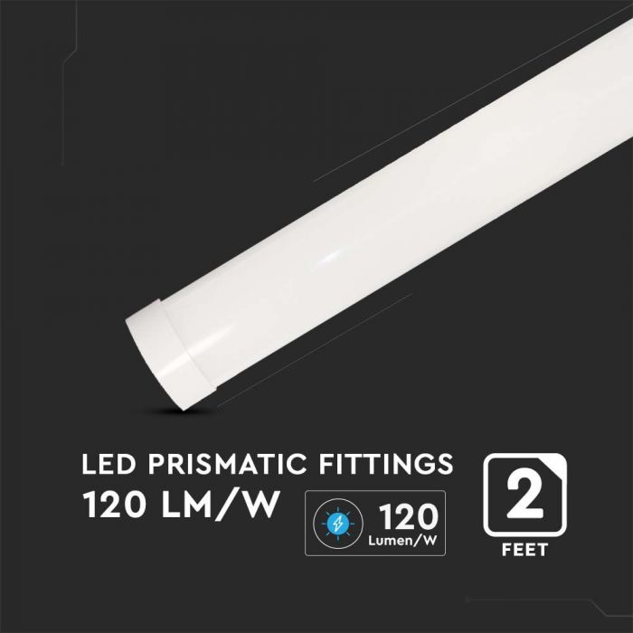 20W(2400Lm) ED Linear surface-mounted luminaire, 60cm, V-TAC SAMSUNG, IP20, warranty 5 years, without plug (cable connection), cold white light 6500K