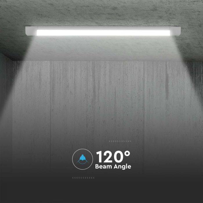116,6cm_40W(4800Lm) LED SMD-CREE lineārais gaismeklis, V-TAC, IP20, auksti balta gaisma 6500K