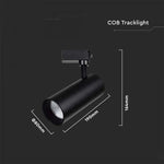 35W(3000Lm) LED Track Luminaire, V-TAC SAMSUNG, IP20, 3 years warranty, black, neutral white 4000K