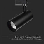 35W(3000Lm) LED Track Luminaire, V-TAC SAMSUNG, IP20, 3 years warranty, black, neutral white 4000K