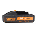 VEVOR 20 V 4,0 Ah litija jonu akumulators – augstas ietilpības rezerves akumulatoru bloks elektroinstrumentiem, saderīgs ar 20 V bezvadu elektroinstrumentiem