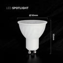 GU10 4.5W(345Lm) LED Spuldze, V-TAC, IP20, silti balta gaisma 3000K