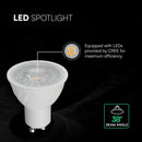 GU10 4.5W(345Lm) LED Spuldze, V-TAC, IP20, silti balta gaisma 3000K