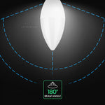 E14 6.5W(600Lm) LED  SMD-CREE Chip Spuldze, IP20, V-TAC, silti balta gaisma 3000K
