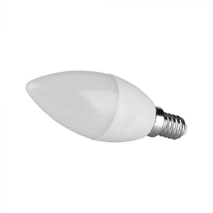 E14 6.5W(600Lm) светодиодная лампа-свеча, V-TAC SAMSUNG, IP20, нейтральный белый свет 4000K