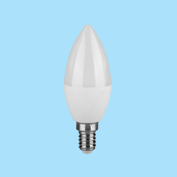 E14 6.5W(600Lm) LED Spuldze, V-TAC SAMSUNG, garantija 5 gadi, IP20, auksti balta gaisma 6500K