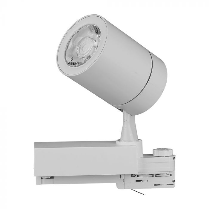 Светодиодный трековый светильник 35W(3000Lm), V-TAC SAMSUNG, IP20, гарантия 5 лет, белый, теплый белый свет 3000K