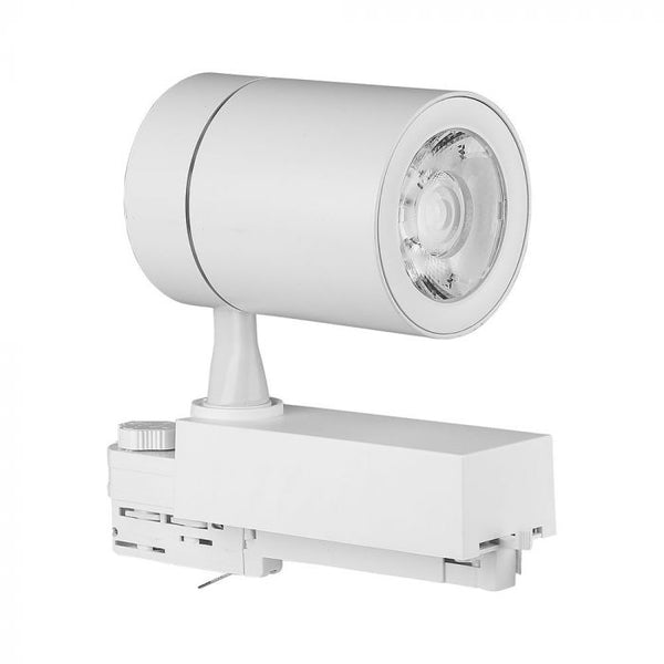 Светодиодный трековый светильник 35W(3000Lm), V-TAC SAMSUNG, IP20, гарантия 5 лет, белый, теплый белый свет 3000K