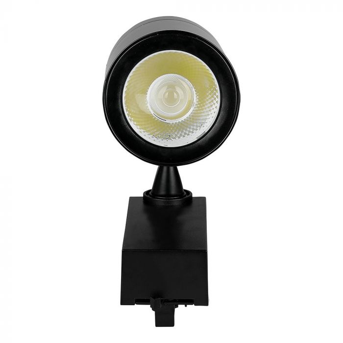 35W(3000Lm) COB LED Sliežu gaismeklis, V-TAC, IP20, garantija 2 gadi, melns,  auksti balta gaisma 6000K
