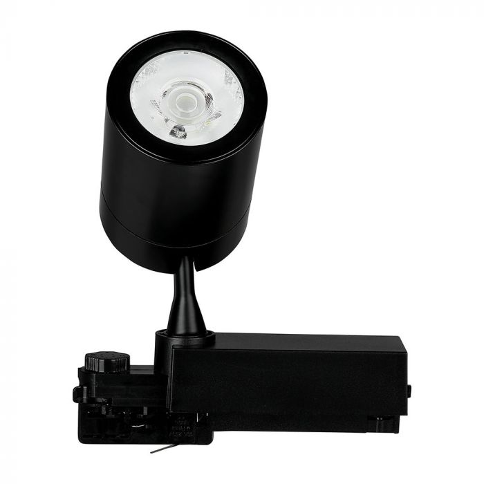 35W(3000Lm) COB LED Sliežu gaismeklis, V-TAC, IP20, garantija 2 gadi, melns,  auksti balta gaisma 6000K