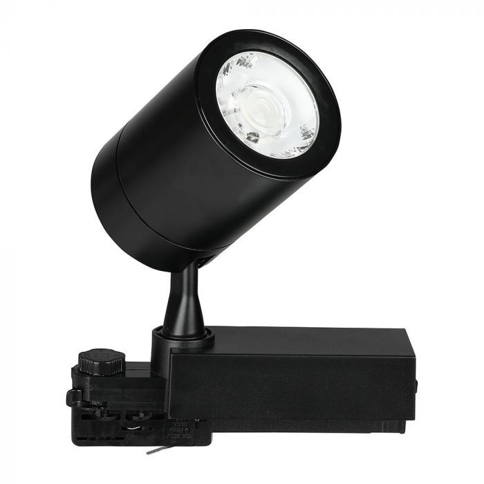 35W(3000Lm) COB LED Sliežu gaismeklis, V-TAC, IP20, garantija 2 gadi, melns,  auksti balta gaisma 6000K