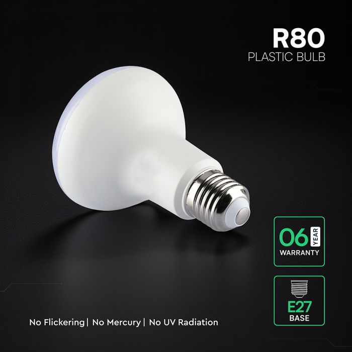 E27 11W(1055Lm) LED Spuldze, V-TAC, IP20, neitrāli balta gaisma 4000K