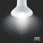 E27 11W(1055Lm) LED Spuldze, V-TAC SAMSUNG, IP20, R80, garantija 5 gadi, auksti balta gaisma 6500K