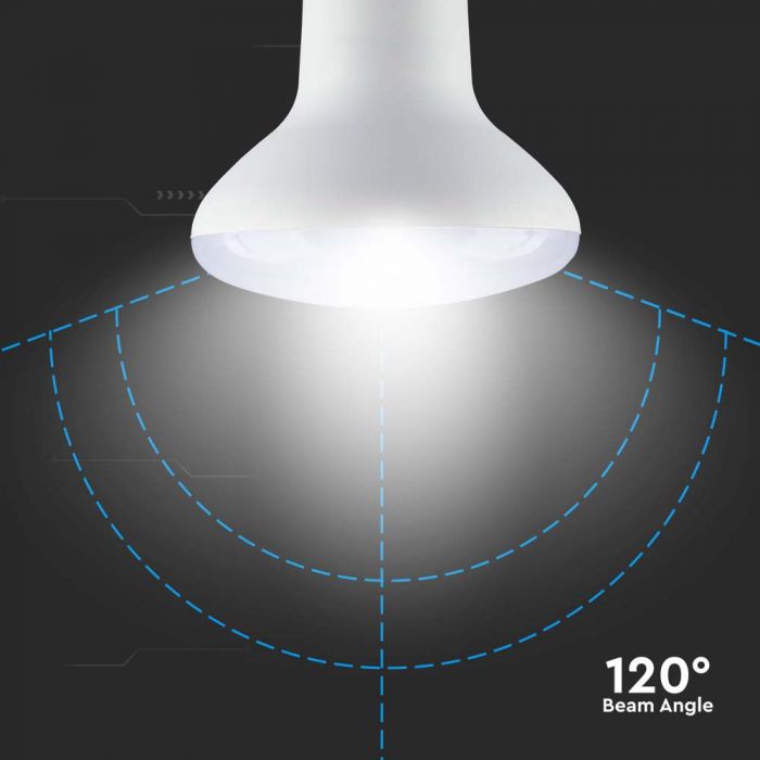E27 11W(1055Lm) LED Spuldze, V-TAC SAMSUNG, IP20, R80, garantija 5 gadi, auksti balta gaisma 6500K