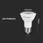 E27 5,8W (425Lm) LED-lampa, V-TAC SAMSUNG, IP20, 5 års garanti, varmvitt ljus 3000K