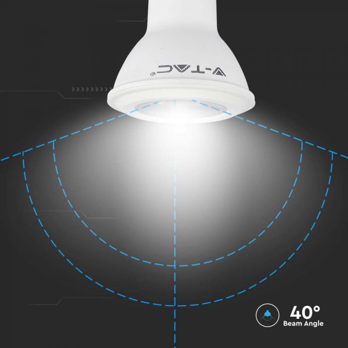 E27 5,8W (425Lm) LED-lampa, V-TAC SAMSUNG, IP20, 5 års garanti, varmvitt ljus 3000K