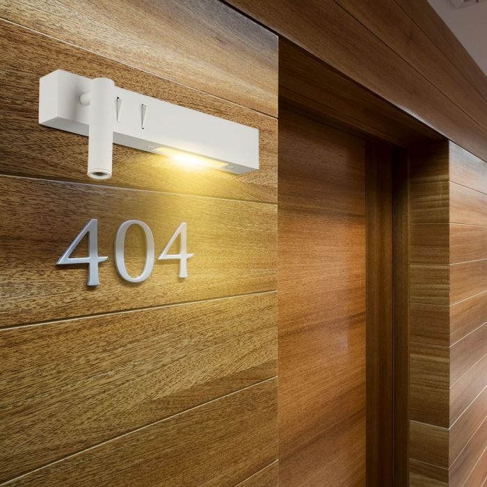 3W+6W(680Lm) LED-hotellarmatur, IP20, V-TAC, vit, varmvit 3000K