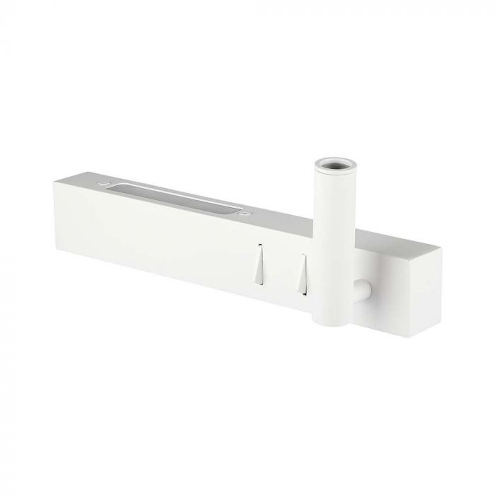 3W+6W(680Lm) LED-hotellarmatur, IP20, V-TAC, vit, varmvit 3000K