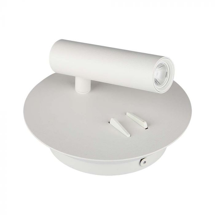 3W+6W(680Lm) LED viesnīcu gaismeklis, IP20, V-TAC, balts, silti balta gaisma 3000K