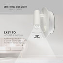 3W+6W(680Lm) LED viesnīcu gaismeklis, IP20, V-TAC, balts, silti balta gaisma 3000K