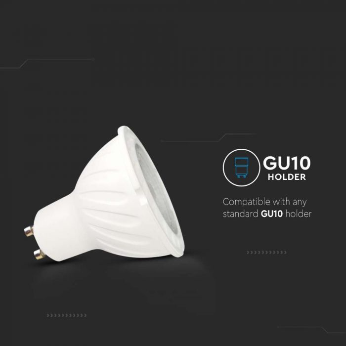 GU10 6W(445Lm) LED Spuldze, V-TAC SAMSUNG, IP20, silti balta gaisma 3000K