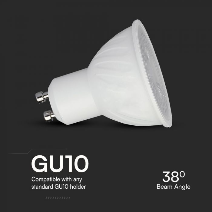 GU10 6W(445Lm) LED Spuldze, V-TAC SAMSUNG, IP20, neitrāli balta gaisma 4000K