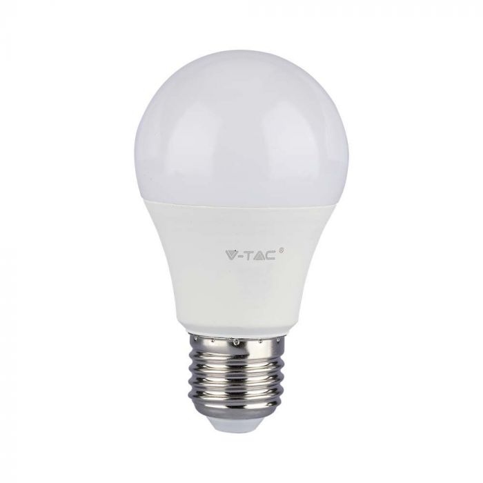 E27 10.5W(1055Lm) LED-lambi, V-TAC SAMSUNG, A60, IP20, 5 aastat garantiid, 6500K jaheda valge valgus