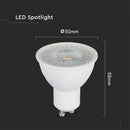 GU10 6W(445Lm) LED Bulb, V-TAC SAMSUNG, IP20, 5 years warranty, cool white 6500K