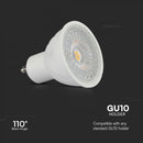 GU10 6W(445Lm) LED Bulb, V-TAC SAMSUNG, IP20, 5 years warranty, cool white 6500K