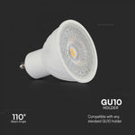GU10 6W (445Lm) LED-lampa, V-TAC SAMSUNG, IP20, 5 års garanti, 6500K kallvitt ljus