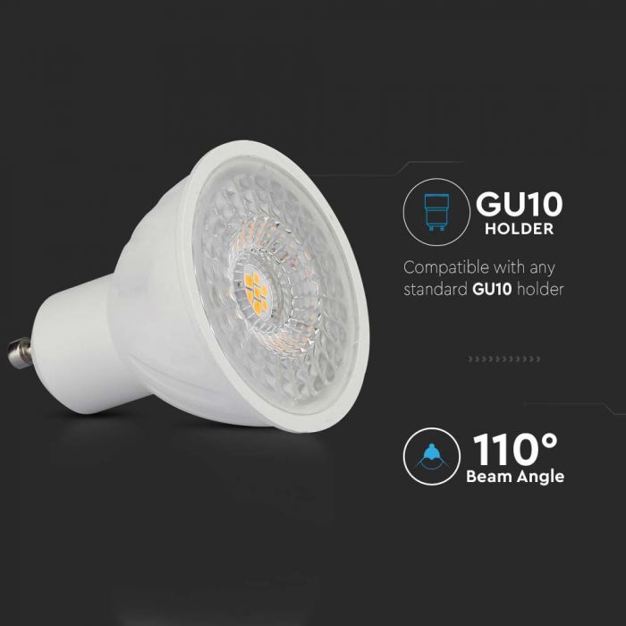 GU10 6W(445Lm) LED-lambi, V-TAC SAMSUNG, IP20, neutraalne valge 4000K