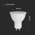 GU10 6W(445Lm) LED Spuldze, V-TAC, IP20, auksti balta gaisma 6500K