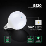 22W(2600Lm) LED spuldze, E27, G120, SMD CREE, IP20, 200°, 6 gadu garantija, neitrāli balta gaisma 4000K