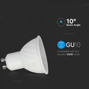 GU10 6W(445Lm) LED Spuldze, V-TAC, IP20, neitrāli balta gaisma 4000K